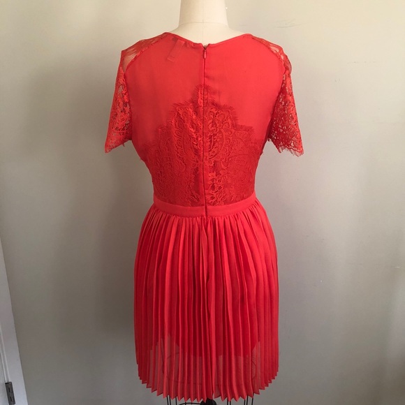 IMPULSE LACE/ PLEATED DRESS - Picture 3 of 3